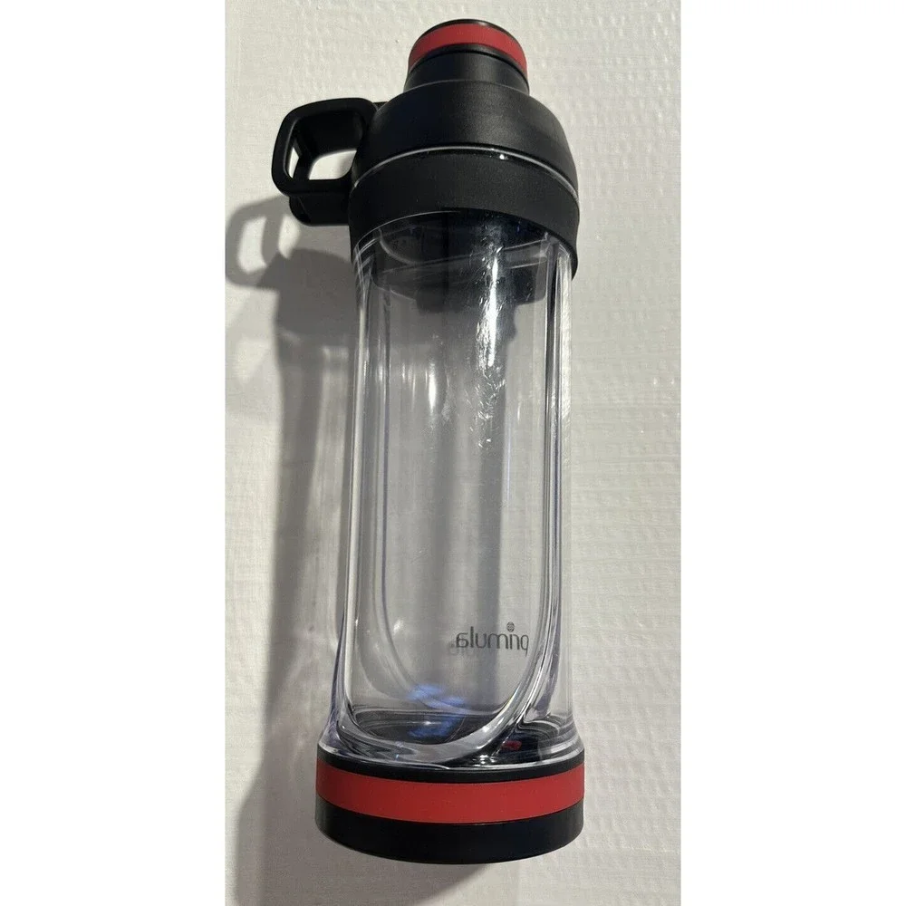 Primula Stash-In 16 oz. Tritan Hold Water Phone Storage Bottle Red Black - Picture 2 of 8